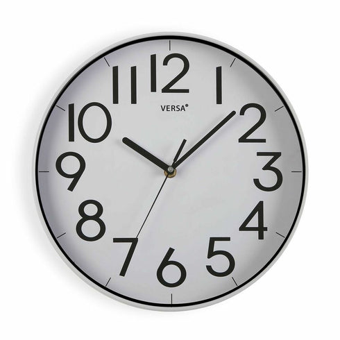 Reloj de Pared Versa Blanco PU (30,5 x 4,3 x 30,5 cm)