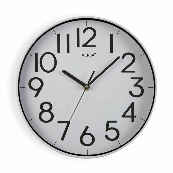 Reloj de Pared Versa Blanco PU (30,5 x 4,3 x 30,5 cm)