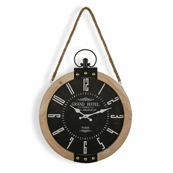 Reloj de Pared Grand Hotel Versa BK Madera MDF (40 x 6,5 x 47 cm)