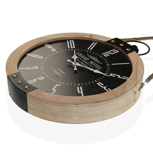 Reloj de Pared Grand Hotel Versa BK Madera MDF (40 x 6,5 x 47 cm)