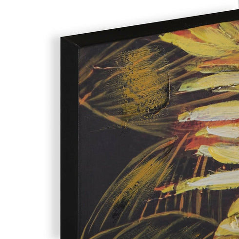 Cuadro Versa Mujer Dorado Lienzo Pino 2,8 x 90 x 120 cm