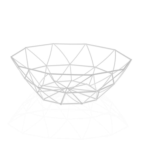 Frutero Versa Arco Blanco Acero (27 x 8 x 27 cm)