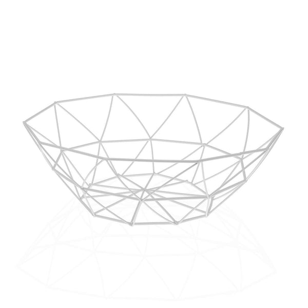 Frutero Versa Arco Blanco Acero (27 x 8 x 27 cm)