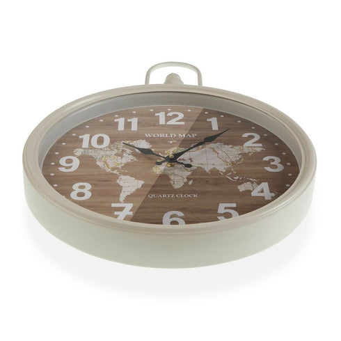 Reloj de Pared Versa Mapamundi Metal 40 x 6 x 54,5 cm