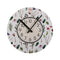 Reloj de Pared Versa Sansa Flores Madera 4 x 30 x 30 cm