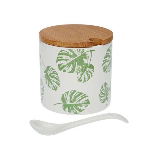 Azucarero Versa Shelly Verde 8 x 8 x 8 cm Cerámica