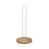 Portarrollo de Papel de Cocina Versa Blanco Madera Madera de caucho Acero Hierro 15 x 33 x 15 cm