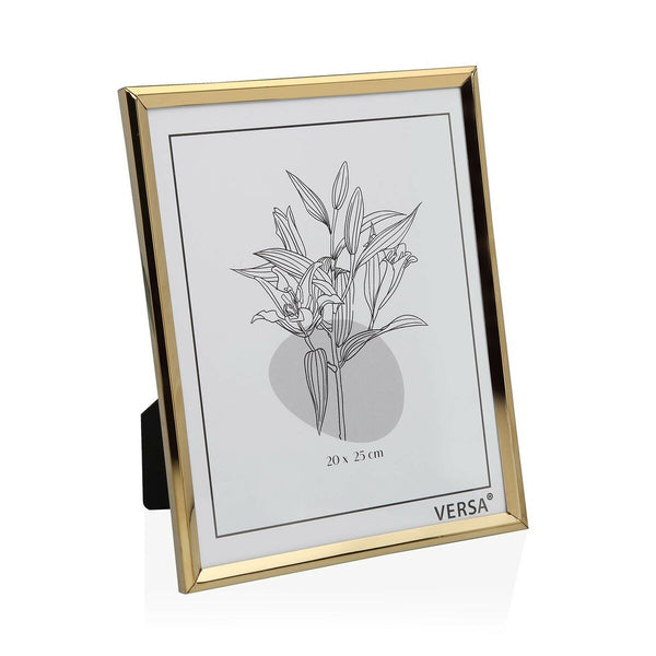 Portafotos Versa Dorado Metal Minimalista 1 x 25,5 x 20,5 cm
