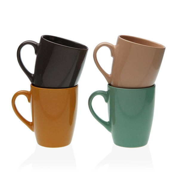 Taza Mug Versa Jasper 4 Unidades Gres