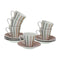 Juego de 6 Tazas de Café Versa Jasper Porcelana