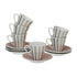 Juego de 6 Tazas de Café Versa Jasper Porcelana