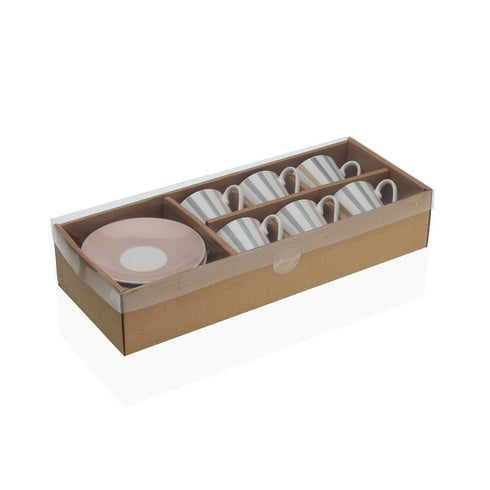 Juego de 6 Tazas de Café Versa Jasper Porcelana