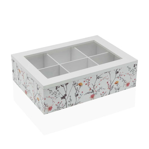 Caja para Infusiones Versa Balbec Madera 17 x 7 x 24 cm