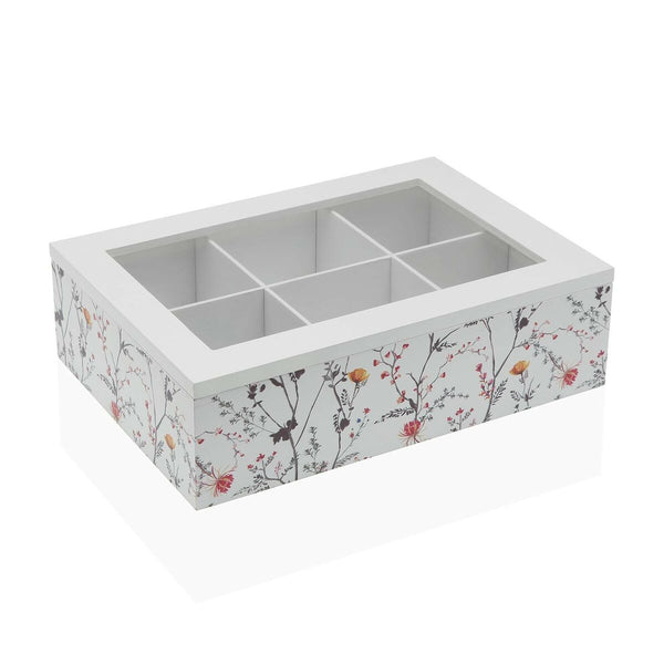 Caja para Infusiones Versa Balbec Madera 17 x 7 x 24 cm