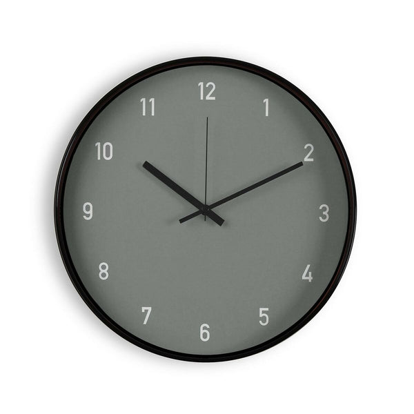 Reloj de Pared Versa Gris Cristal Plástico 4 x 30 x 30 cm