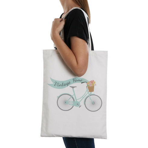 Bolsa de Compras Versa Bicicleta Poliéster 36 x 48 x 36 cm