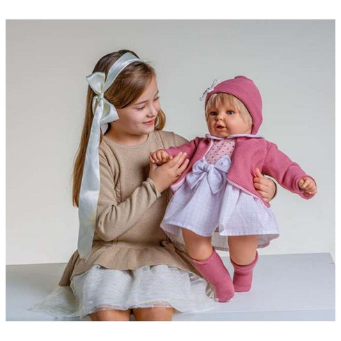 Muñeca bebé Berjuan 30078 Ropa Rosa 60 cm (60 cm)
