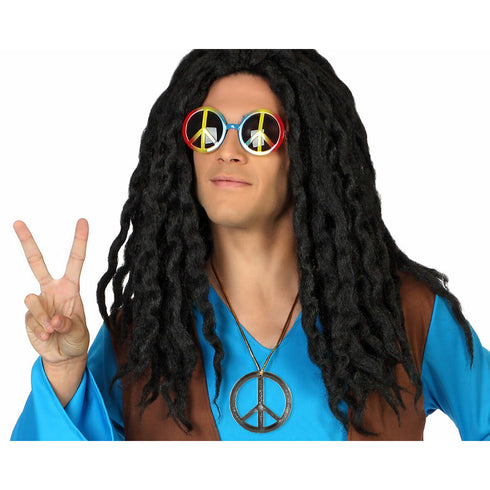 Colgante Peace Años 60 Dorado