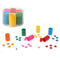 Cubiletes con Fichas de Parchís Multicolor 6 Piezas