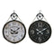 Reloj de Pared DKD Home Decor 50 x 4,5 x 71 cm Negro Metal Madera Blanco (2 Unidades)