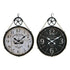 Reloj de Pared DKD Home Decor 50 x 4,5 x 71 cm Negro Metal Madera Blanco (2 Unidades)