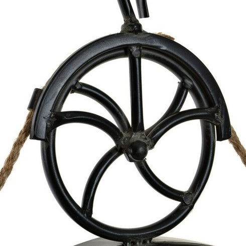 Reloj de Pared DKD Home Decor 50 x 4,5 x 71 cm Negro Metal Madera Blanco (2 Unidades)
