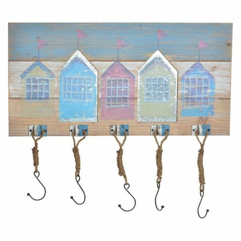 Perchero de Pared DKD Home Decor Madera Metal 60 x 3 x 30 cm