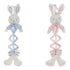 Peluche DKD Home Decor Rosa Azul cielo Musical Conejo 19 x 8 x 27 cm (2 Unidades) (2 pcs)