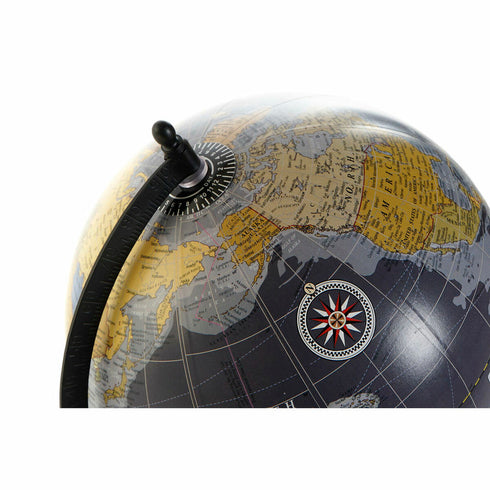 Globo Terraqueo DKD Home Decor 22 x 20 x 30 cm Metal Aluminio Mármol PVC