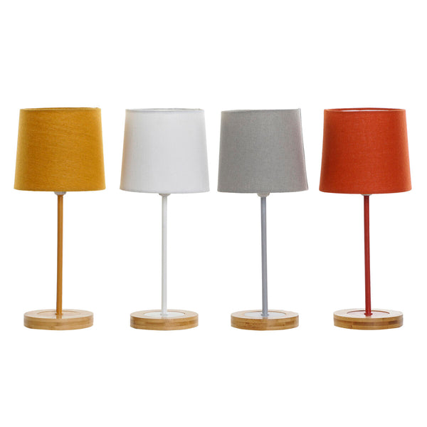 Lámpara de mesa DKD Home Decor Madera Metal Madera MDF 4 Piezas 25 W 220 V 15 x 15 x 36 cm