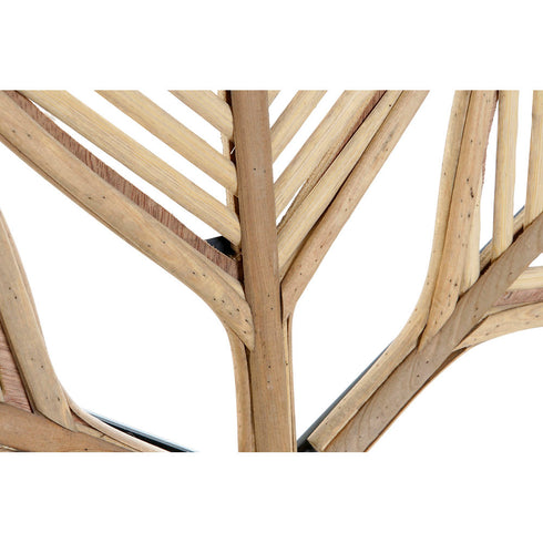 Decoración de Pared DKD Home Decor 87 x 2,5 x 64 cm Natural Hoja de planta