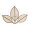Decoración de Pared DKD Home Decor 87 x 2,5 x 64 cm Natural Hoja de planta