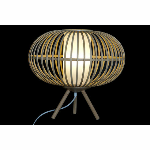 Lámpara de mesa DKD Home Decor Natural Madera 220 V 50 W Pino 40 x 40 x 36 cm
