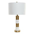 Lámpara de mesa DKD Home Decor LA-180680 Dorado Metal Blanco Mármol 220 V 38 x 38 x 69 cm 60 W