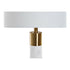 Lámpara de mesa DKD Home Decor LA-180680 Dorado Metal Blanco Mármol 220 V 38 x 38 x 69 cm 60 W