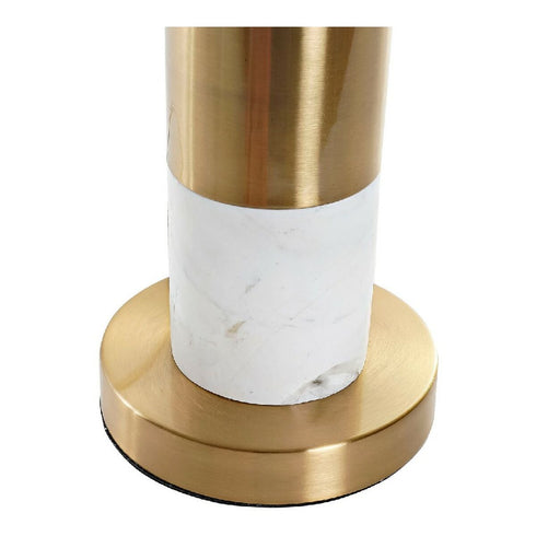 Lámpara de mesa DKD Home Decor LA-180680 Dorado Metal Blanco Mármol 220 V 38 x 38 x 69 cm 60 W