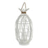 Portavelas DKD Home Decor 8424001807802 Madera Blanco 30 x 30 x 58 cm Mediterráneo