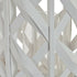 Portavelas DKD Home Decor Blanco Metal Bambú (25 x 25 x 56 cm)