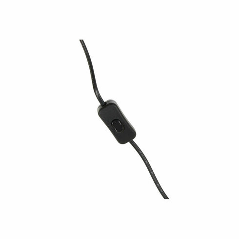 Lámpara de Pie DKD Home Decor Natural Negro Metal Ratán 220 V 50 W 50 x 50 x 128 cm