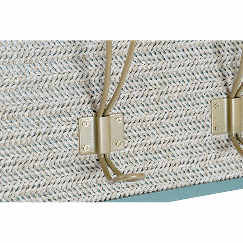 Perchero de Pared DKD Home Decor Madera Polipropileno Madera MDF Tropical 50 x 8 x 17 cm (2 Unidades)