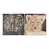 Cuadro DKD Home Decor León 100 x 3 x 100 cm Colonial (2 Unidades)