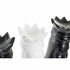 Figura Decorativa DKD Home Decor Negro Blanco 13 x 13 x 40 cm Fichas de Ajedrez (4 Unidades)