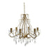 Lámpara de Techo DKD Home Decor Transparente Dorado Metal 25 W Shabby Chic 220 V 51 x 44 x 43 cm