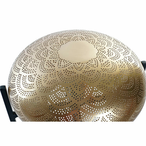 Lámpara de mesa DKD Home Decor Negro Metal 220 V Dorado 50 W (35 x 35 x 33 cm)