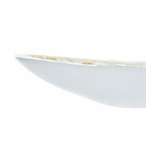 Centro de Mesa DKD Home Decor 50 x 16 x 8 cm Mosaico Natural Blanco Marrón claro Boho