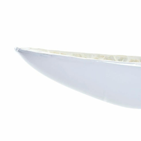 Centro de Mesa DKD Home Decor 50 x 16 x 8 cm Mosaico Natural Beige Blanco Boho