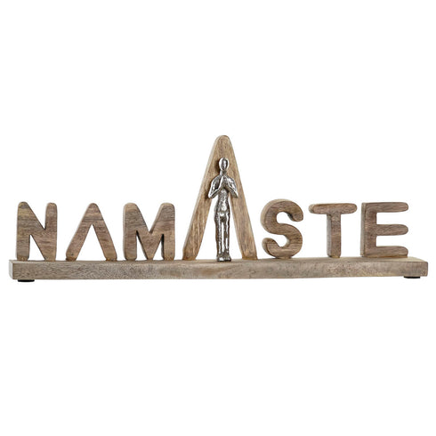 Figura Decorativa DKD Home Decor 63 x 7,5 x 22 cm Plateado Marrón