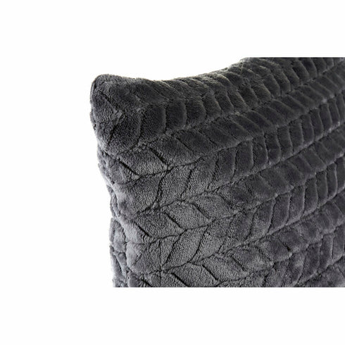 Cojín DKD Home Decor Gris oscuro Cuadrada 45 x 10 x 45 cm