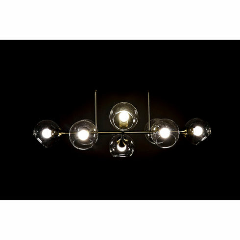 Lámpara de Techo DKD Home Decor 96 x 50 x 32 cm Cristal Dorado Metal Transparente 50 W