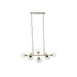 Lámpara de Techo DKD Home Decor 96 x 50 x 32 cm Cristal Dorado Metal Transparente 50 W